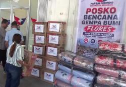 Bantu Korban Gempa, DPW Perindo NTT Buka Posko Bantuan Terpusat di 7 Kabupaten
