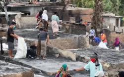 Update Kebakaran Kampung Adat Sade Lombok, 150 Korban Tinggal di Tenda Darurat