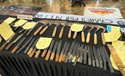 Deretan Barang Bukti 39 Sajam hingga 201 Botol Kaca untuk Molotov yang Disita dari Demo DPR Hari Ini