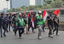 Ojol Ikut Gabung Aksi di Depan Gedung DPR, Ikut Desak RUU Perampasan Aset