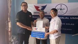 Partai Perindo Bantu 80 Pelaku UMKM Bogor Dapat Sertifikat Halal Gratis