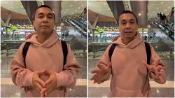 Menegangkan! Pesawat Raditya Dika Putar Balik ke Qatar gegara Erupsi Anak Krakatau