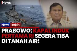 Prabowo Ungkap Kapal Induk Pertama RI dari Italia Segera Tiba, Disiapkan untuk Misi Bencana