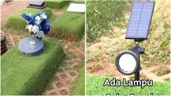 Geger! Lampu Solar Panel di Makam Vidi Aldiano Dicuri