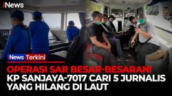 Kapal Sanjaya-7017 Dikerahkan, Pencarian 5 Jurnalis Hilang Kontak di Selat Sunda Terus Berlanjut