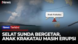 Anak Krakatau Erupsi Lagi 17 Detik, Status Siaga dan Radius Bahaya 3 Km