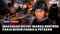 Bentrok Mencekam 2 Kelompok Warga di Makassar, Jalanan Lumpuh Dihujani Batu dan Busur