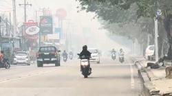 Kabut Asap Makin Pekat Selimuti Tenggarong Kutai Kartanegara, Sekolah Beralih Daring