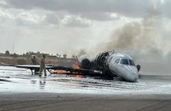 Duh! Pilot-Kopilot Mabuk, Pesawat Jet Pribadi Tergelincir hingga Terbakar