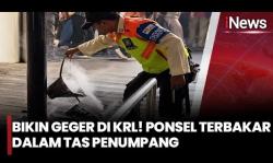 Penumpang KRL Panik Lihat Asap Mengepul Dalam Tas akibat Ponsel Terbakar