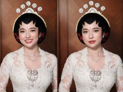 Foto Amanda Rigby di Hari Pernikahan dengan Andre Taulany, Cantik dengan Paes Jawa