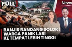 Detik-Detik Banjir Bandang di Solok, Warga Panik Selamatkan Diri
