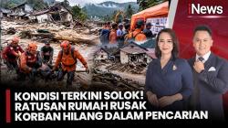 Banjir Bandang Landa Solok Ratusan Rumah Rusak, SAR Buka Posko Orang Hilang