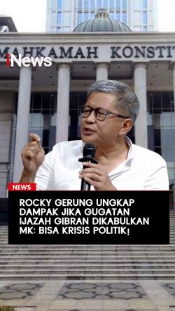 Rocky Gerung Ungkap Dampak jika Gugatan Ijazah Gibran Dikabulkan: Bisa Krisis Politik