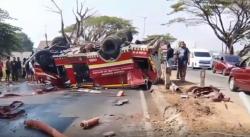 Kronologi Mobil Damkar Terguling di Pangkep Tewaskan 2 Petugas dan 5 Luka-Luka