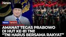 Pesan Prabowo di HUT TNI ke-81: Jangan Pernah Jauh dari Rakyat
