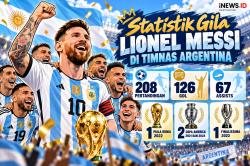 Statistik Emas Lionel Messi Bersama Argentina: 208 Penampilan dan Gelar Piala Dunia