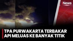 Kebakaran TPA Cikolotok Purwakarta Meluas, Api Melahap 1 Hektare Lahan di Enam Titik