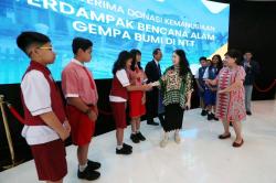 Siswa Global Prestasi School Ikut Bantu Korban Gempa NTT, Ini Harapan Mereka