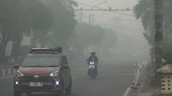 Kabut Asap Ganggu Aktivitas Warga, Pendapatan Ojol Palangka Raya Anjlok