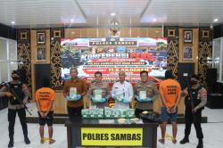 Polisi Bongkar Peredaran Sabu 11,67 Kg di Sambas Kalbar, 2 Tersangka Ditangkap