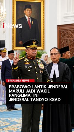 Prabowo Lantik Jenderal Maruli Jadi Wakil Panglima TNI, Jenderal Tandyo KSAD