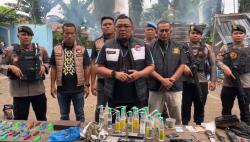 Polisi Tangkap Bandar Narkoba di Deliserdang, Sita Pistol dan Puluhan Bong