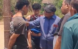 Tepergok Iseng Bakar Lahan, Pemuda di Jombang Dihajar Warga dan Diikat di Tiang