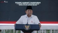 Prabowo Pimpin Sidang Kabinet 2 Tahun Pemerintahan, Singgung Perang hingga Persaingan Kekuatan Besar