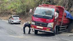 Kecelakaan Beruntun di Tanjakan Pangandaran, Truk Mati Mesin Melaju Mundur Tabrak 2 Mobil