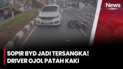 Sempat Hendak Kabur Usai Lindas Ojol, Sopir Mobil Listrik di Kebayoran Baru Akhirnya Tersangka