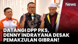 Denny Indrayana Sambangi PKS, Desak Parpol Mulai Proses Pemakzulan Gibran