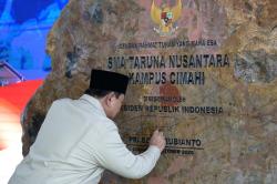Presiden Prabowo Resmikan SMA Taruna Nusantara Kampus Cimahi Jabar
