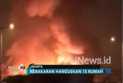Pengidap Gangguan Jiwa Bakar 15 Rumah di Tanjung Priok