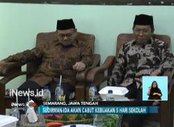Ganjar Didaulat Senopati Tembakau, Sudirman Akan Cabut Kebijakan Sekolah 5 Hari