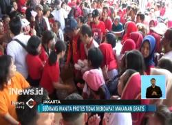 Berebut Makanan Gratis, Pesta Rakyat di Monas Ricuh