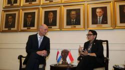 Menlu Retno Marsudi Terima Kunjungan Menlu Belanda