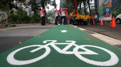 Viral Pesepeda dan Pemotor Cekcok di Jalur Sepeda Sudirman, Polisi Turun Tangan