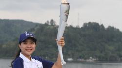 Pawai Obor Asian Games 2018 Menjelajah Danau Toba