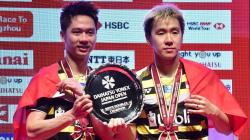 Ekspresi Kemenangan Marcus/Kevin Juara Jepang Open 2018