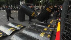Jelang Pengundian Nomor Urut, Polisi dan TNI Jaga Ketat Gedung KPU