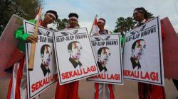 Pendukung Jokowi-Ma'ruf Amin Padati Tugu Proklamasi