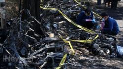 18 Sepeda Motor Pelajar SMKN 6 Surabaya Hangus Terbakar saat Parkir