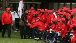 Presiden Jokowi Lepas Atlet Indonesia untuk Asian Para Games 2018