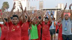 Selebrasi Timnas Indonesia setelah Lolos ke Final Piala AFF U-22