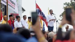 Jokowi Didampingi JK Kampanye Terbuka di Makassar
