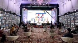 HUT ke-22 Bank Mandiri Gelar Potong Tumpeng secara Virtual