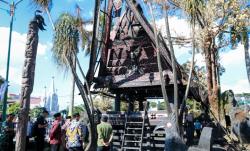 Rumah Adat Batak di Monumen Sisingamangaraja Hangus, Pemko Medan Siapkan Perbaikan