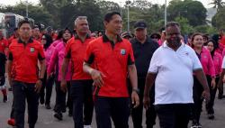 Sambut HUT ke-80 Bhayangkara, Polda PBD Gelar Jalan Santai Bersama