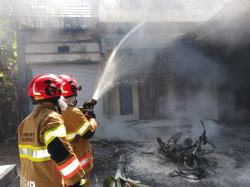 Pindahkan Bensin ke Jeriken, Motor di Kedungadem Bojonegoro Ludes Terbakar